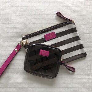 Henri Bendel cosmetic / accessory pouch set